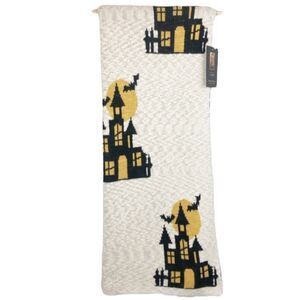 Cynthia Rowley Blanket‎ Halloween Haunted Houses Glitter 50" x 60" Vampire Bats